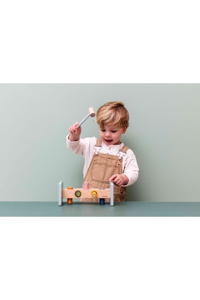 Wooden Hammer Bench - Trixie Baby Animals